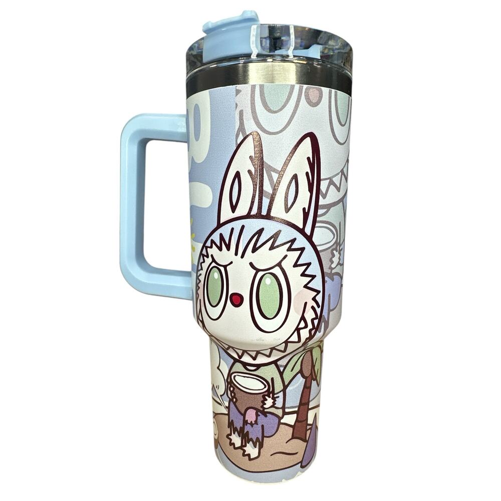 LTLB01. Labubu Monster Tumbler 40 oz - Light Blue